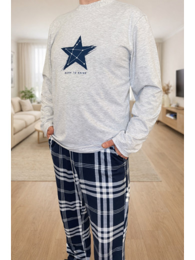 Мужская пижама со штанами Cosy 82728 из хлопка