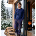 Мужская флисовая пижама PIJAMONI PJ6100-14