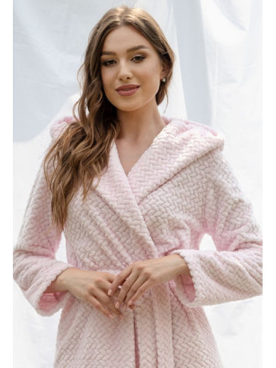 Женский теплый халат Shato 2337 pink