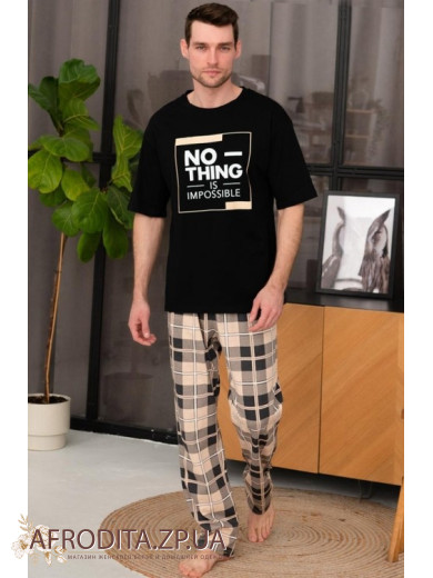 Мужская пижама из хлопка со штанами Cosy 82593