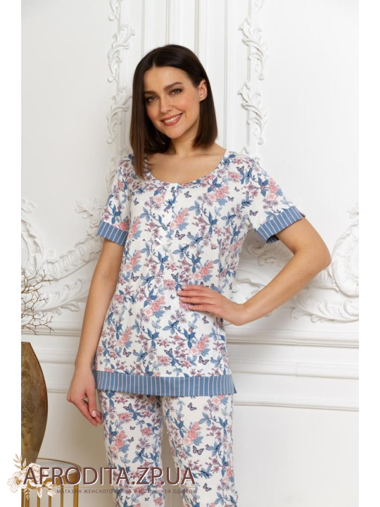 Жіноча піжама з бриджами "Emmi" 77112