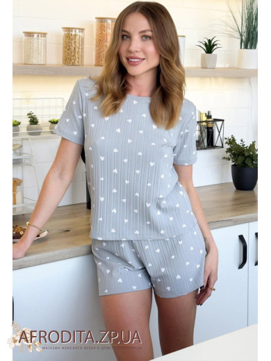 Женская пижама с шортами Cosy 82814 из хлопка