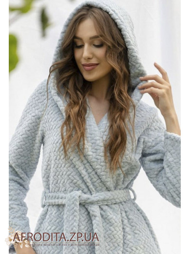 Женский теплый халат Shato 2337 pink