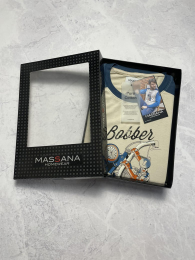 Мужская теплая пижама с брюками Massana P731302