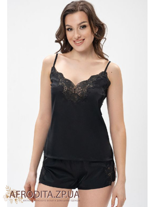 Жіноча піжама із шортами Shato 2408 black