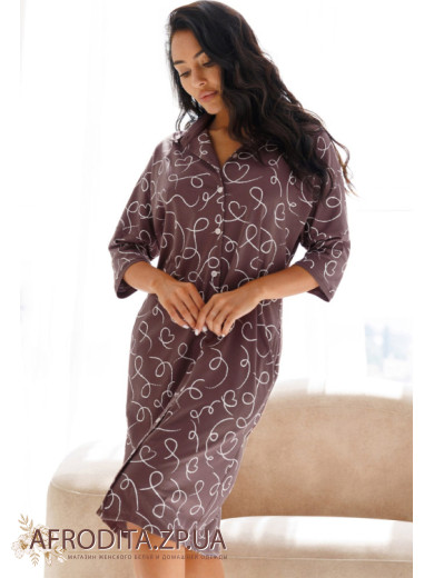 Женский халат на пуговицах 1224-12801