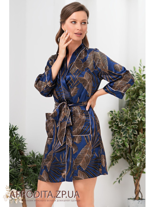 Женский атласный халат "Палома" 7083