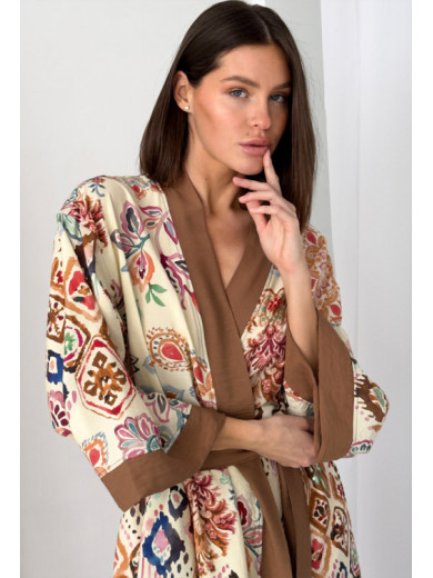 Женский длинный халат Cosy 82820 из вискозы