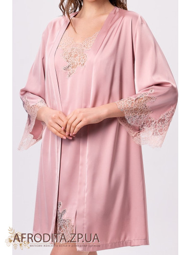 Жіночий халат атласний Shato 2600/1