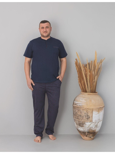 Мужская пижама из хлопка хаки PIJAMONI PJ6730-5