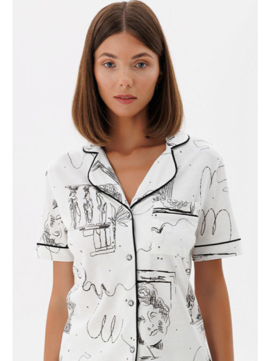 Женская пижама с шортами из модала 1694-15007