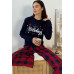 Женская пижама из фланели Cosy 82614
