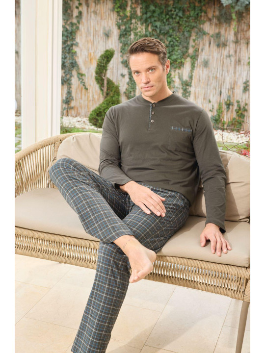 Мужская пижама из хлопка PIJAMONI PJ6800-18