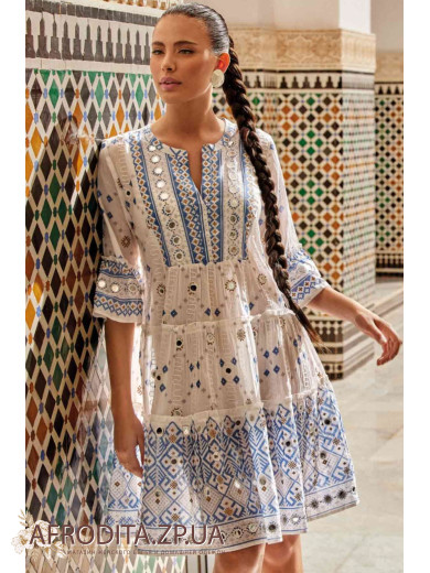 Туника-платье с вышивкой Iconique IC24-034