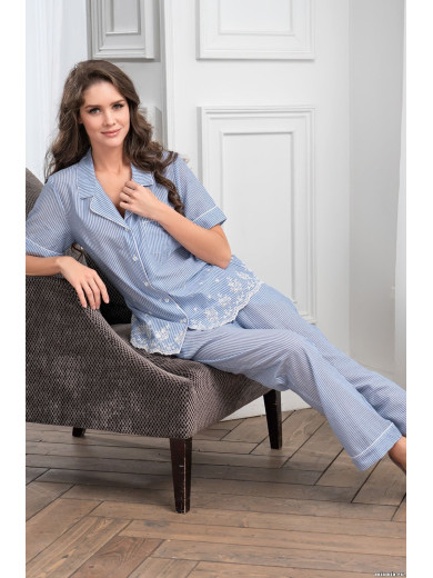 Жіноча піжама з брюками "Ніцца" 6716