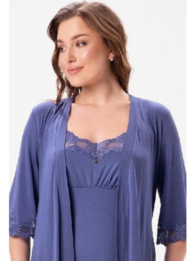 Жіночий халат з віскози Shato 2621/1 black