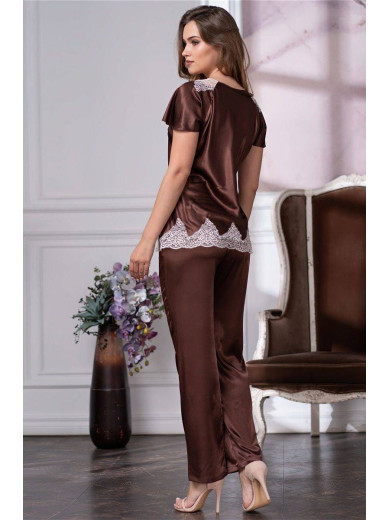 Шовкова жіноча піжама зі штанами "Marilin" 3106