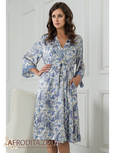 Женский шелковый халат "Дольче Вита" 5919