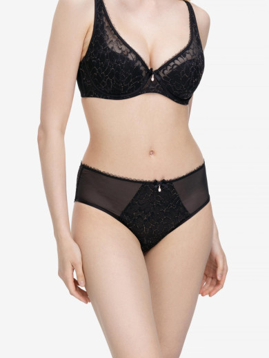 Черные женские трусики слип Marc & Andre W26-0292-O2-BRO-LZ
