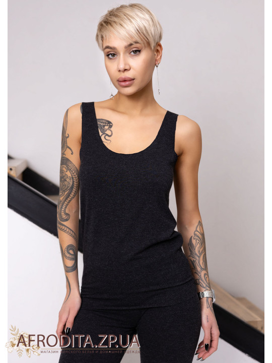 Женская майка широкая бретель 1650-68005