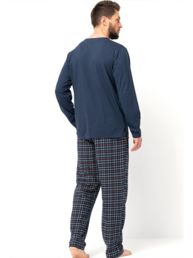 Мужская пижама со штанами их хлопка Key 82632