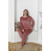Женская велюровая теплая пижама PIJAMONI PJ4230-2