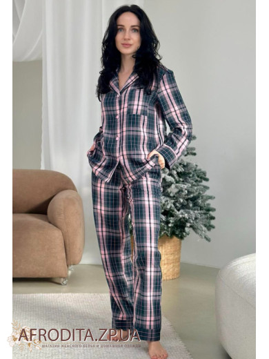Фланелевая женская пижама Cosy 82673