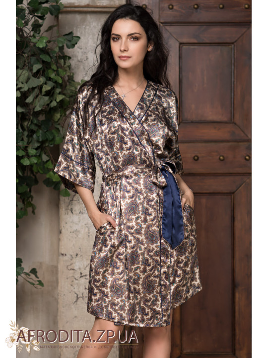 Шовковий жіночий халат "Персія" 3403