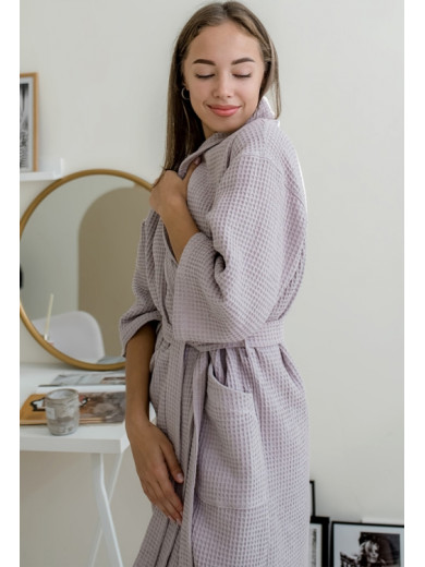 Женский халат из фактурного хлопка Cosy 82756