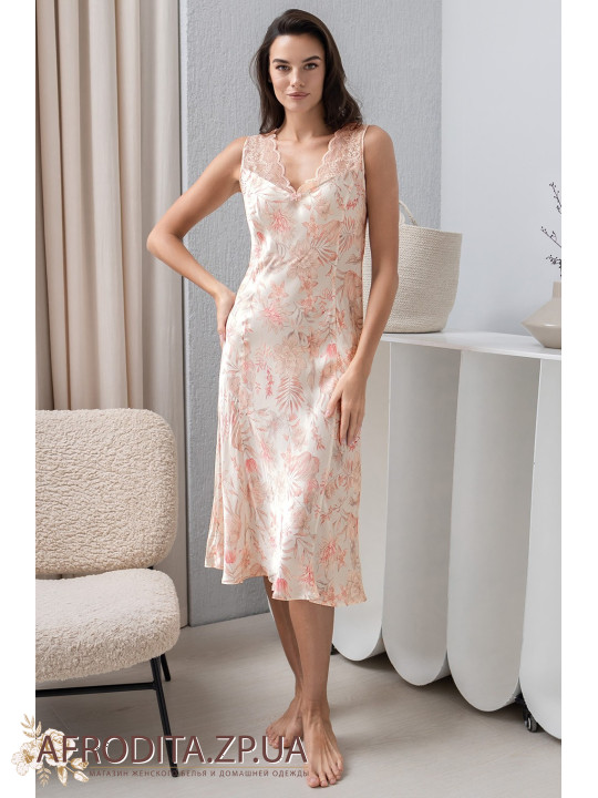 Длинная шелковая ночная сорочка Молли 1928