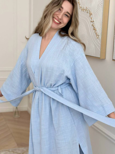 Муслиновый халат на запах Cosy 82931