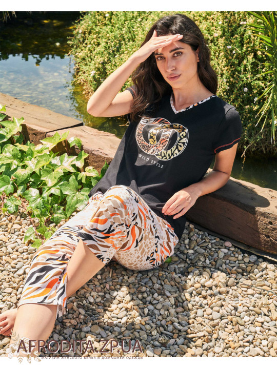 Жіноча піжама з бриджами Massana P231244