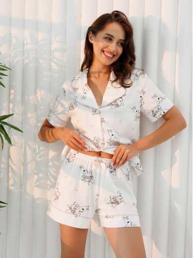 Жіноча піжама з шортаим Roksana 82821