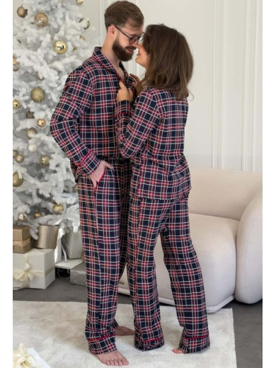 Мужская теплая пижама со штанами Cosy 82591