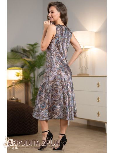 Длинная женская сорочка шелковая Джина 3817