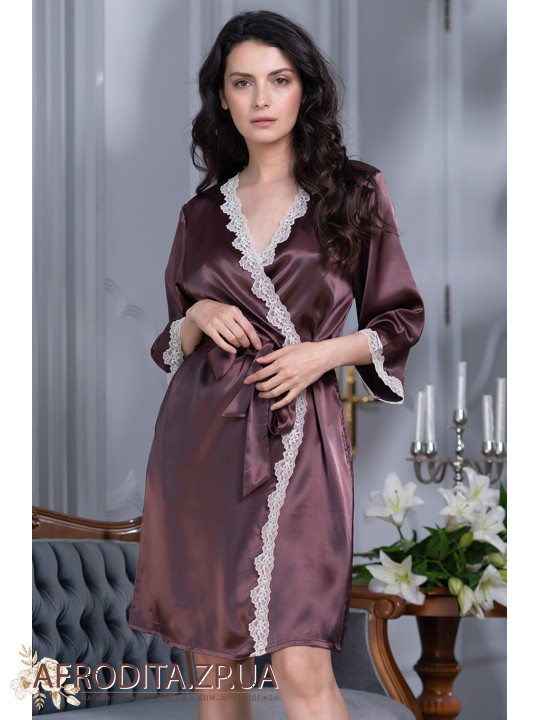 Женский атласный халат "Джулия" 8733-3