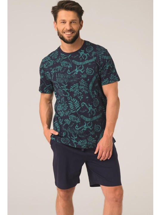 Мужская хлопковая пижама Key 82757