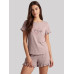 Хлопковая пижама с шортами Roksana 1677