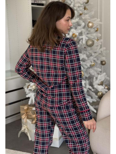 Женская байковая пижама со штанами Cosy 82615