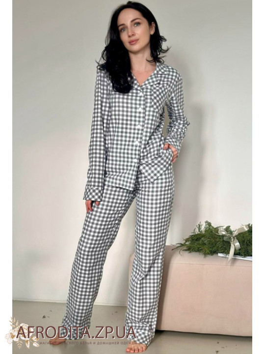 Фланелева жіноча  піжама Cosy 82671