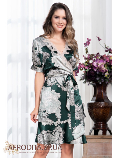 Жіночий шовковий халат "Агата" 3703