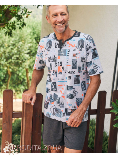 Піжама чоловіча з шортами Massana P231337