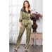 Жіноча піжама з брюками шовкова"Олівія" 3646 