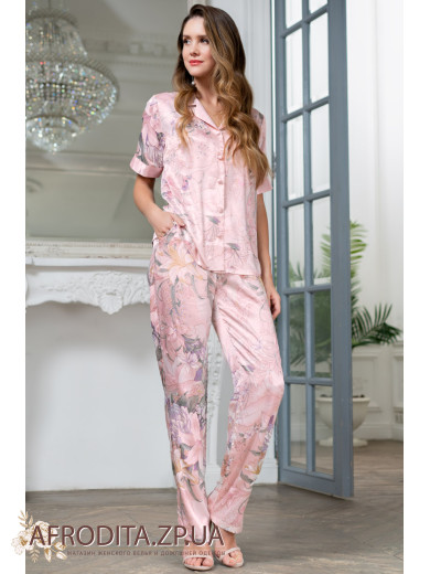 Піжама шовкова зі штанами "Едем" 5975