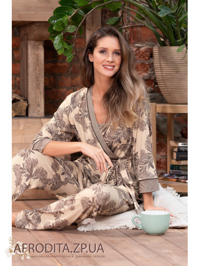 Жіноча піжама з брюками "Аеліта"1716