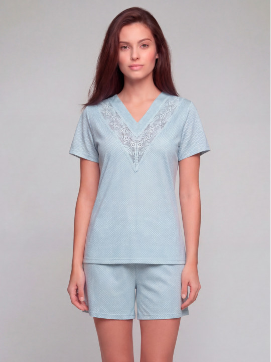 Хлопковая пижама с шортами Roksana 1956