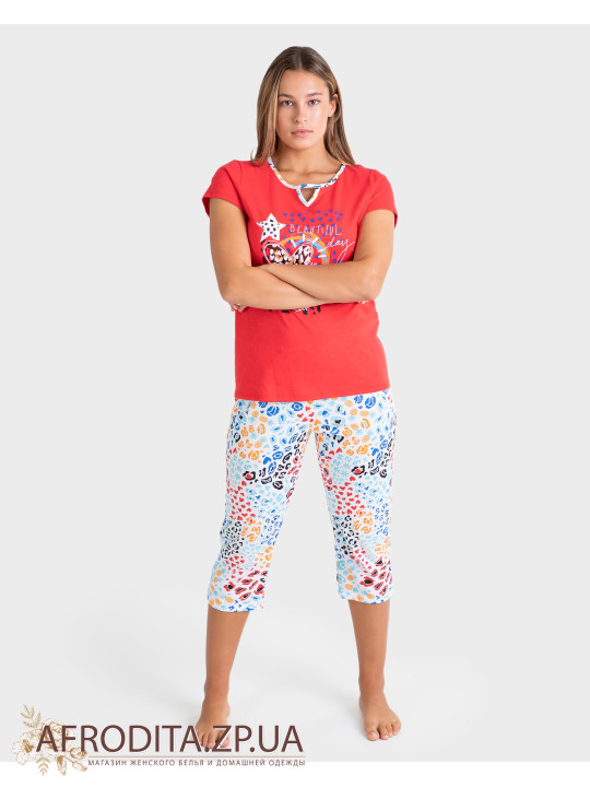  Жіноча піжама з бриджами Massana P231246