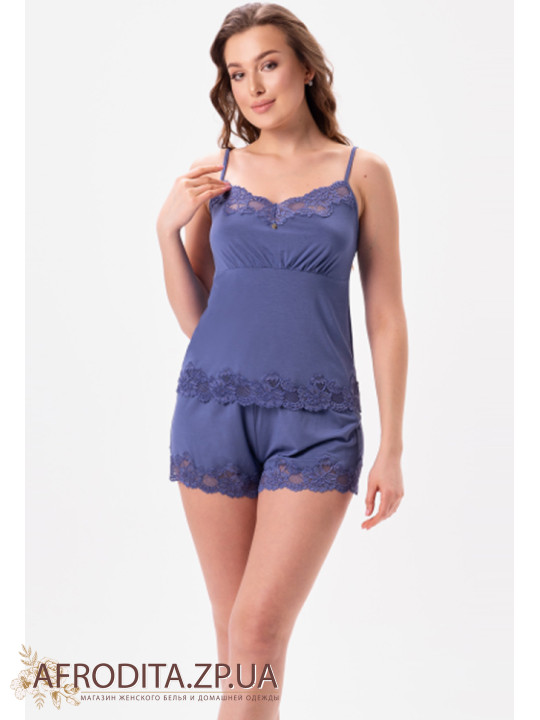 Жіноча піжама з шортами Shato 2620 jeans