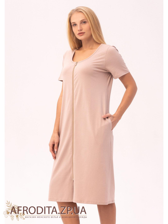 Жіночий халат на блискавці 1372-16305