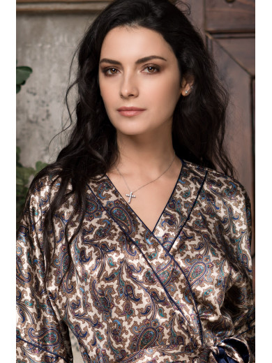 Шовковий жіночий халат "Персія" 3403